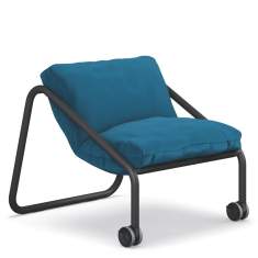 Sessel blau Lounge Sedus se:lab sofa
fahrbar