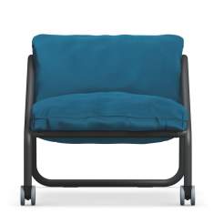 Sessel blau Lounge Sedus se:lab sofa
fahrbar