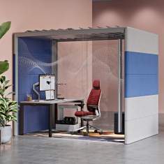 Schreibtisch modern Büromöbel Schreibtische Holz Steelcase, FrameFour
höhenverstellbar