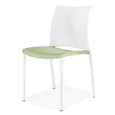 Besucherstuhl grün Kunststoff Besucherstühle weiss Kantinen Stuhl Cafeteria Stuhl günstig Kusch+Co 2200 ¡Hola! Stapelstuhl