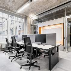 Drehstuhl Netzgewebe Bürostuhl Design Bürostühle ohne Armlehnen Designer Bürodrehstühle schwarz Bürodrehstuhl exklusiv Kusch+Co São Paulo