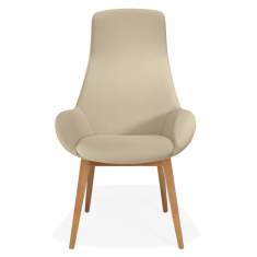 Loungesessel Holz Sessel beige Lounge Sitzmöbel Kusch+Co Lupino