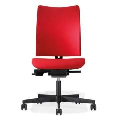 Bürostuhl rot Bürodrehstuhl ohne Armlehnen Drehstuhl Kusch+Co Papilio