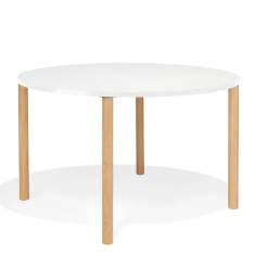 Flexible Konferenztische Büro Konferenztisch weiß Büromöbel tisch rund Holz Kusch+Co Arn
runde Tischplatte