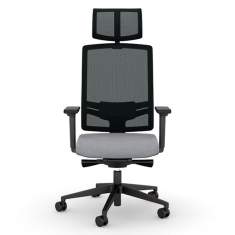 Bürostuhl schwarz grau Bürodrehstuhl moderne Bürostühle  Netzgewebe Neudoerfler N:FLEX