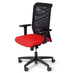 Bürostuhl schwarz rot Bürodrehstuhl moderne Bürostühle  Netzgewebe Neudoerfler N:FLEX