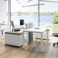 Eckschreibtisch weiß Schreibtisch Büromöbel Schreibtische Büro Assmann Büromöbel, Rondana Schreibtischsystem