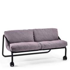 Mobiles Sofa violett Lounge Sofa mit Rollen Sedus se:lab sofa