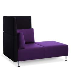 Loungesofa violett Sofa Modulare Sitzelemente, Sedus, Sopha
