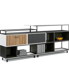 Counter Black & White Sideboard Regal Büro Raumteiler Regalsystem CEKA Ways