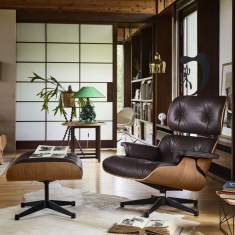 Vitra Lounge Chair Leder Loungesessel Büro Loungemöbel, vitra, Lounge Chair & Ottoman