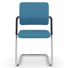 Besucherstühle blau Konferenzstühle Freischwinger viasit, drumback Besucherstuhl