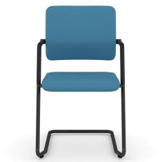 Besucherstühle blau Konferenzstühle Freischwinger viasit, drumback Besucherstuhl