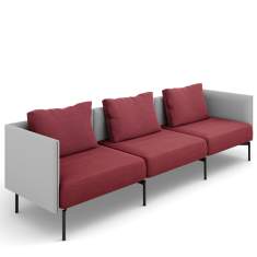Loungesofa rot Sofa Lounge Brunner oval