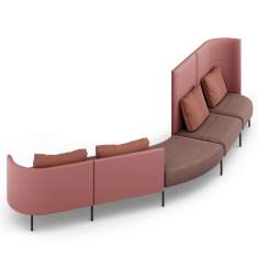 Modulare Sofas Lounge Sofa Modulare Sitzelemente Brunner oval