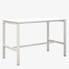 Höheneinstellbarer Schreibtisch weiß, Büromöbel Schreibtisch, Schreibtische weiß, Lindemann, B9