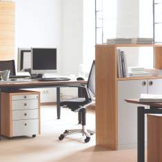 Schreibtisch Holz, Büromöbel Schreibtisch, Schreibtische schwarz LOTOS Serie O