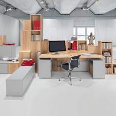 Büroschrank Holz Büro Schrank modular, Unifor, Cases