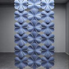 Akustikvorhänge blau Abstracta, Akustikelemente Airbloom