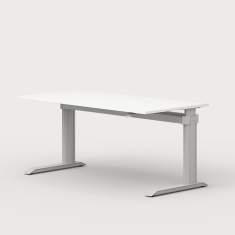 Elektrisch höhenverstellbarer Schreibtisch Büromöbel ergonomisch Schreibtische weiß , Leuwico, GO² Basic Sitz - /Stehtische
höhenverstellbar