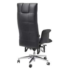 Ergonomischer Bürostuhl schwarz Leder Schreibtischstuhl ergonomisch Drehstuhl Büro Drehstühle, Haider Bioswing, BIOSWING 780 iQ