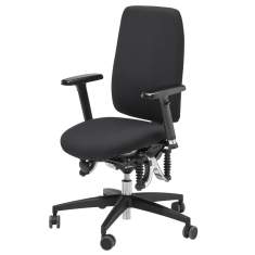 Ergonomischer Bürostuhl schwarz Schreibtischstuhl ergonomisch Drehgstuhl Büro Drehstühle Haider BIOSWING 260 iQ