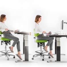 Ergonomischer Bürostuhl grün Schreibtischstuhl ergonomisch Drehstuhl Haider Bioswing, BIOSWING Boogie switch