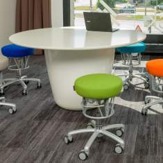 Ergonomischer Bürostuhl farbig Schreibtischstuhl ergonomisch, Haider Bioswing Foxter