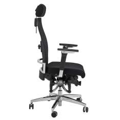 Ergonomischer Bürostuhl schwarz Schreibtischstuhl ergonomisch Drehgstuhl Büro Drehstühle Haider BIOSWING 660/670 Netz