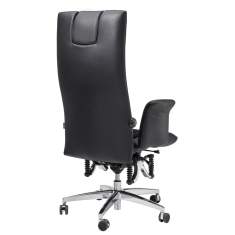 Ergonomischer Bürostuhl schwarz Leder Schreibtischstuhl ergonomisch Drehstuhl Büro Drehstühle, Haider Bioswing, BIOSWING 780 iQ Detensor