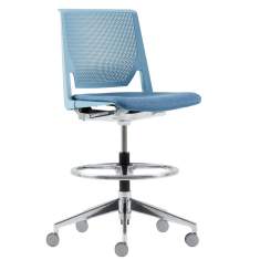 Haworth Bürostuhl blau Bürodrehstuhl Design, HAWORTH, Comforto 62 Counterstuhl