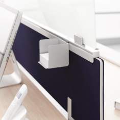Schreibtisch Sichtschutz Schreibtischaufsatz Tischtrennwand HAWORTH, Akustik Sichtblende Universal Screens