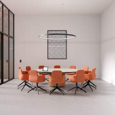 Konferenzstuhl orange Konferenzsessel Lounge Konferenzstühle Viasit Lirix