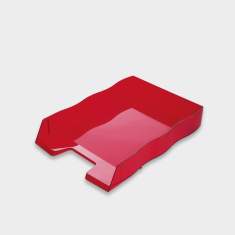Briefablage rot Briefablagen stapelbar styro, styrofile